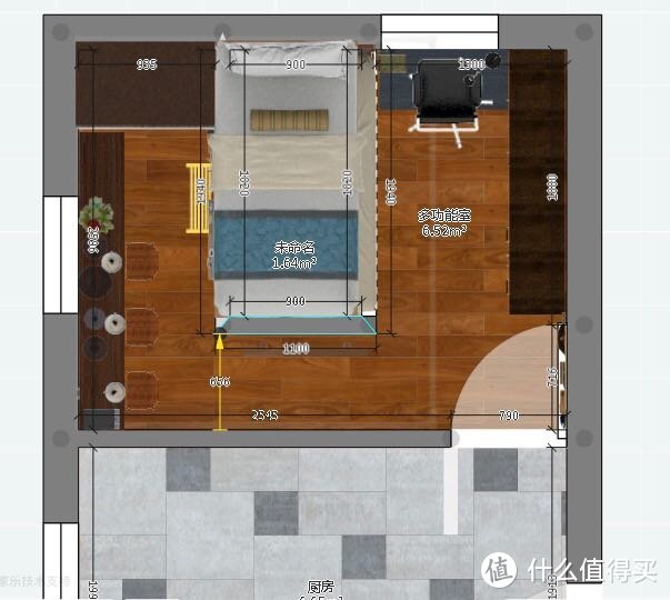 57平四室两厅是空中楼阁？奉上详细尺寸