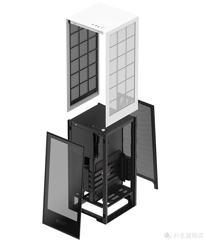 双仓结构、集成水冷和电源：NZXT.恩杰 发布 H1 ITX准系统 和 BLD H1 Mini主机