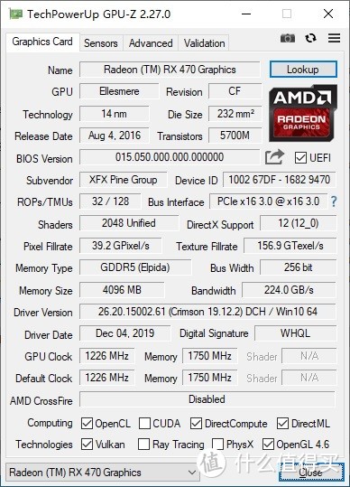 老将再出山，还有几分实力？讯景RX 470 4G黑狼版显卡 评测