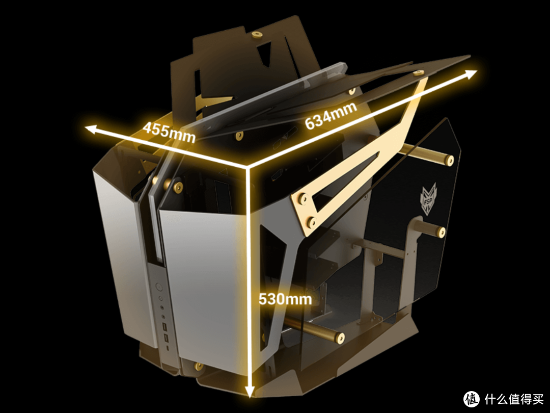 分仓结构支持双系统：FSP 全汉 发布 T-WINGS CMT710 机甲风*级水冷机箱