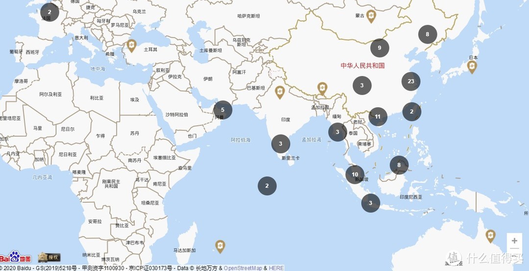 官网亚洲地区酒店分布