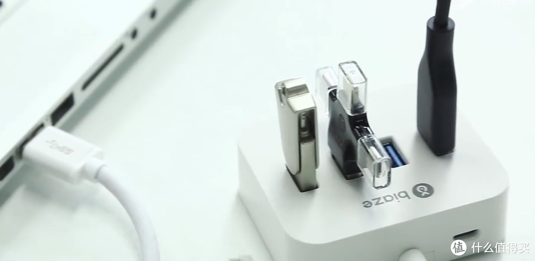在家办公好物推荐，毕亚兹USB3.0四口HUB分线器