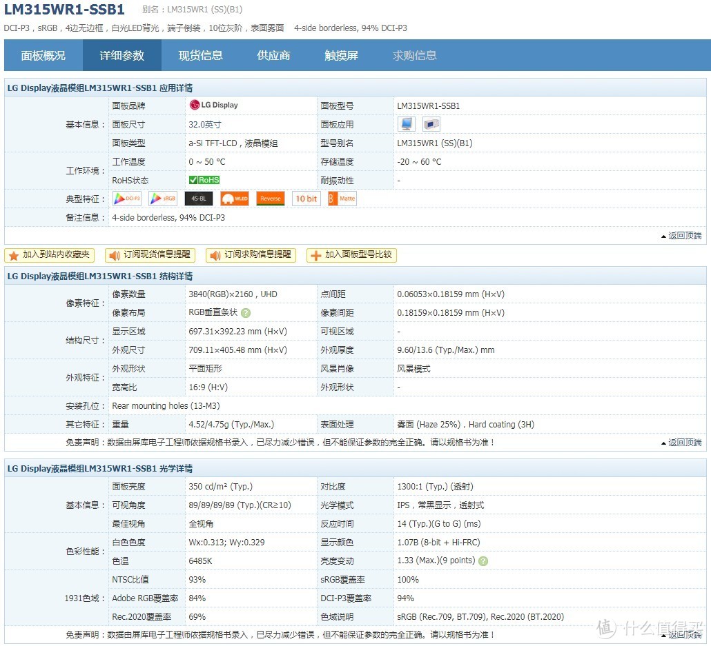 Fshuo凡硕32寸4K显示器 Type-C四面微边框显示屏（LM315WR1-SSB1）