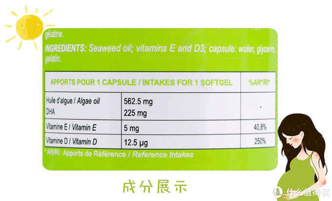 法国3效孕期高纯海藻DHA，孕妈亲测