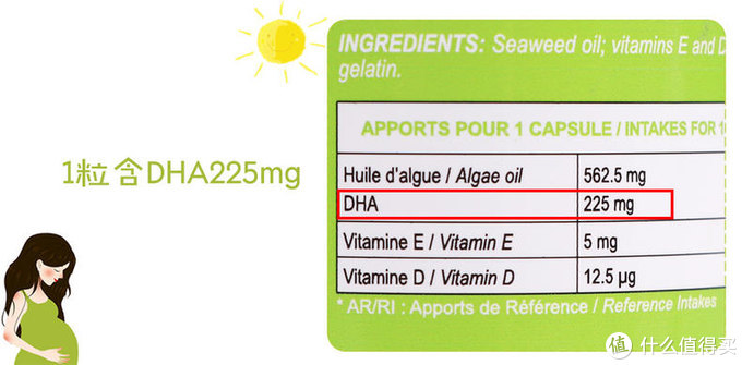 法国3效孕期高纯海藻DHA，孕妈亲测