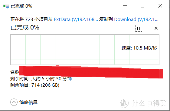 Win10下互拷速度仅10M/s