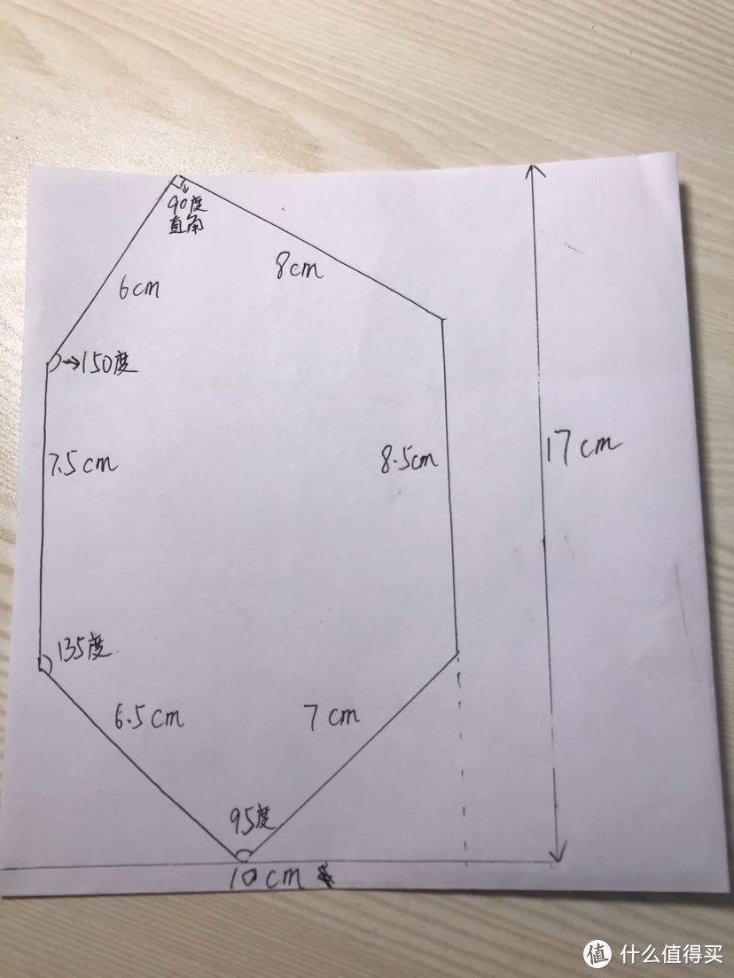 各角的角度可以下载个测量app大概量一下即可，其实后期制作除了上部鼻梁处需要90度外其他根本不需要太精确