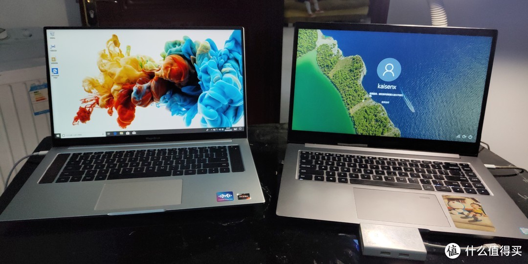 MagicBook pro r5 3550 16g  对比 小米笔记本pro i5 8g 