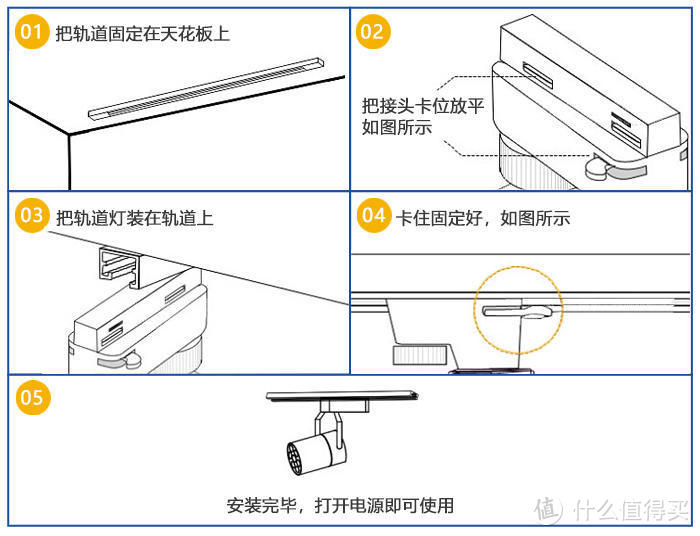 不知道轨道灯如何安装的，快来看看吧