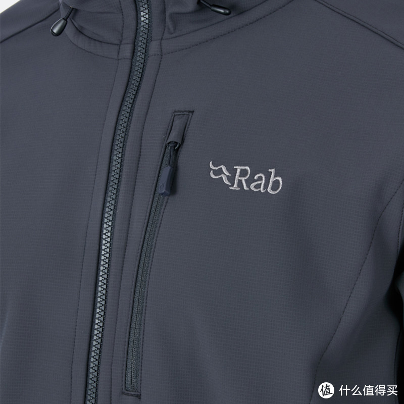 RAB男士春秋Salvo Jacket防泼水内层蜂巢布抓绒衬里软壳衣