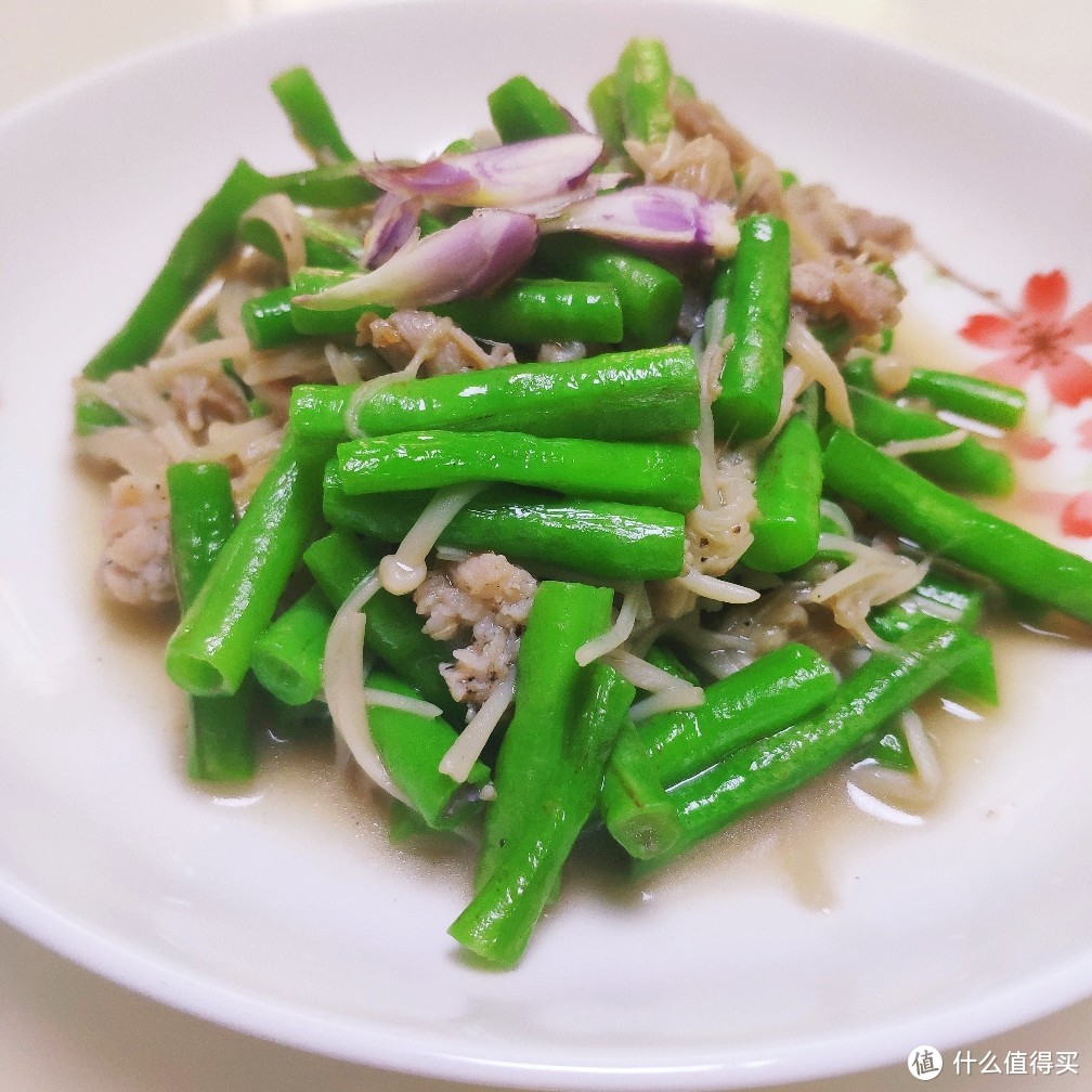 农家豆角炒肉片——家常菜