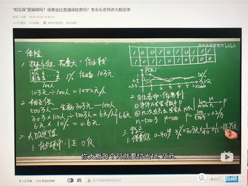 30万乘3%出险率，再除40年，得出每年225，再除12，得出每月18.75。