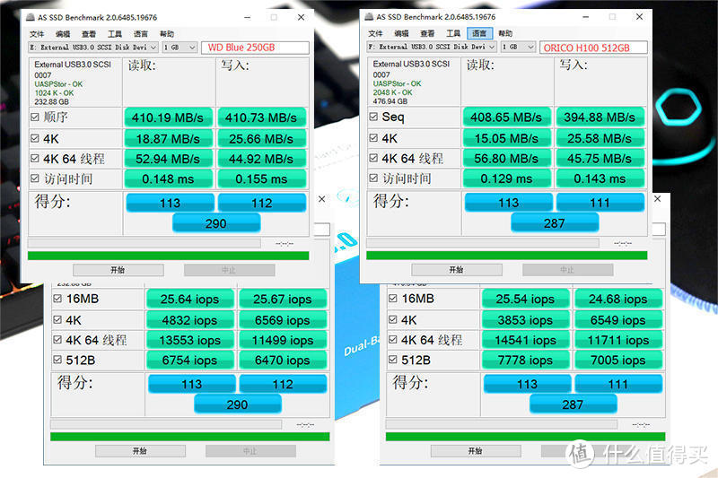 双SSD盘同读、免工具高散热：透明立式ORICO2.5英寸硬盘盒体验