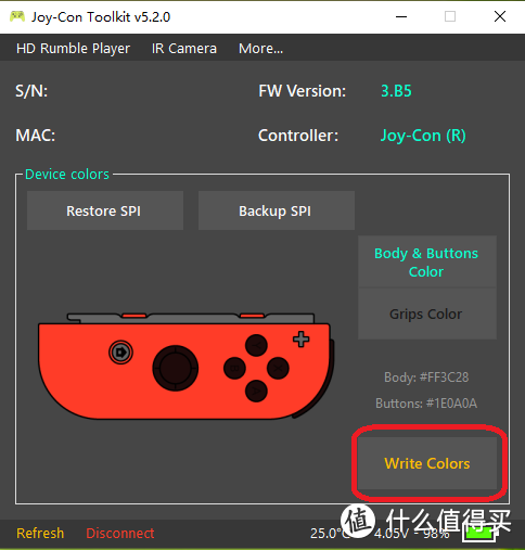 Joy-Con手柄识别改色不用求Joy-Con Toolkit软件来帮忙（保姆级教程）