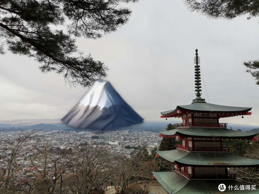自己P一个富士山