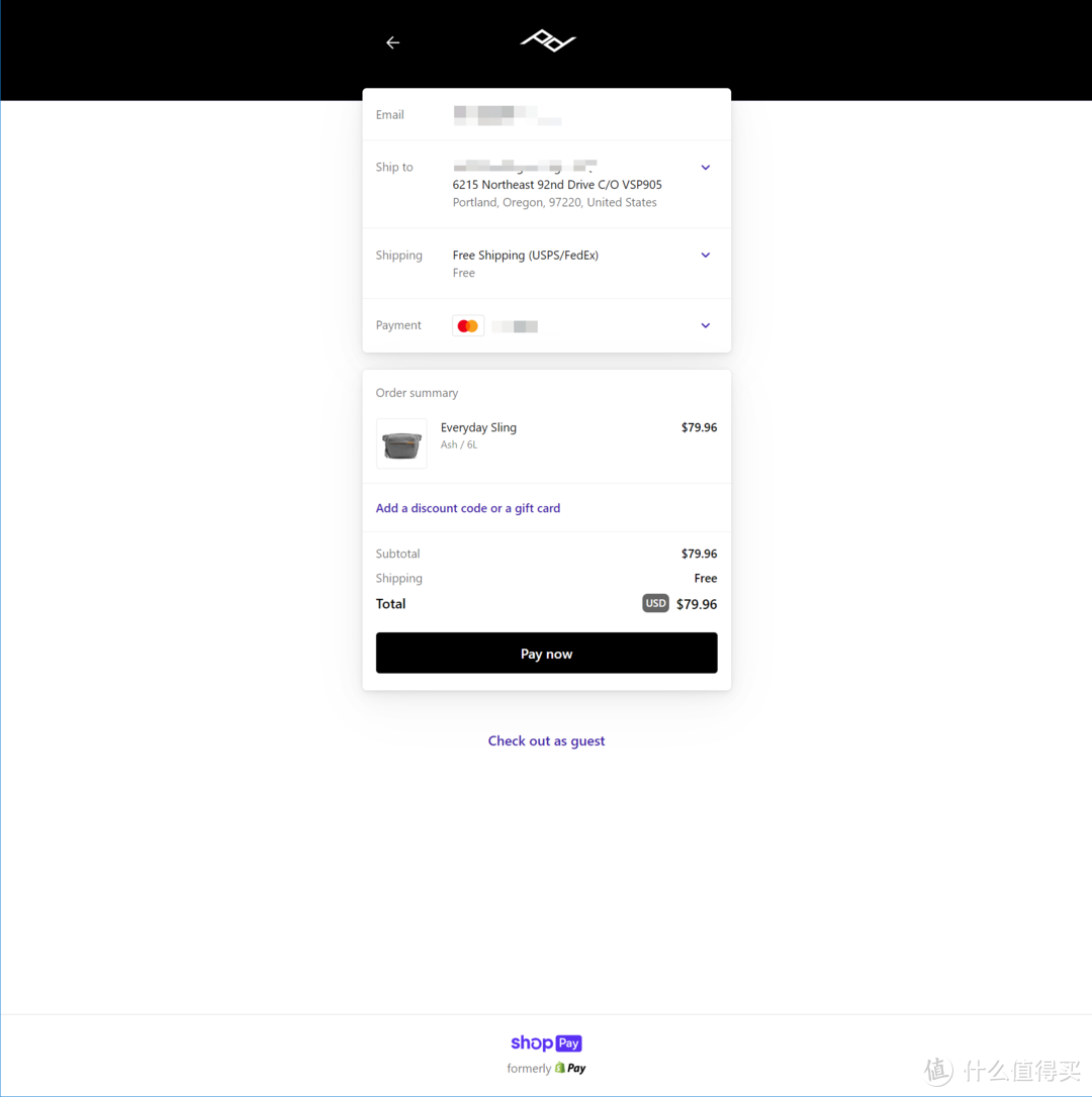 海淘涨经验之其他网站转运——Peak Design官网购买相机包记录