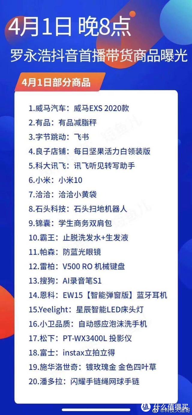 小米22款新品米粉节发布；老罗带货商品曝光，网友表示有的不能买