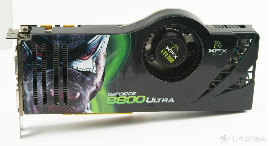 GeForce 8800Ultra，发布于2007年5月1日，发售价￥7999元（牛B了我的哥！金融风暴你的锅吧~）