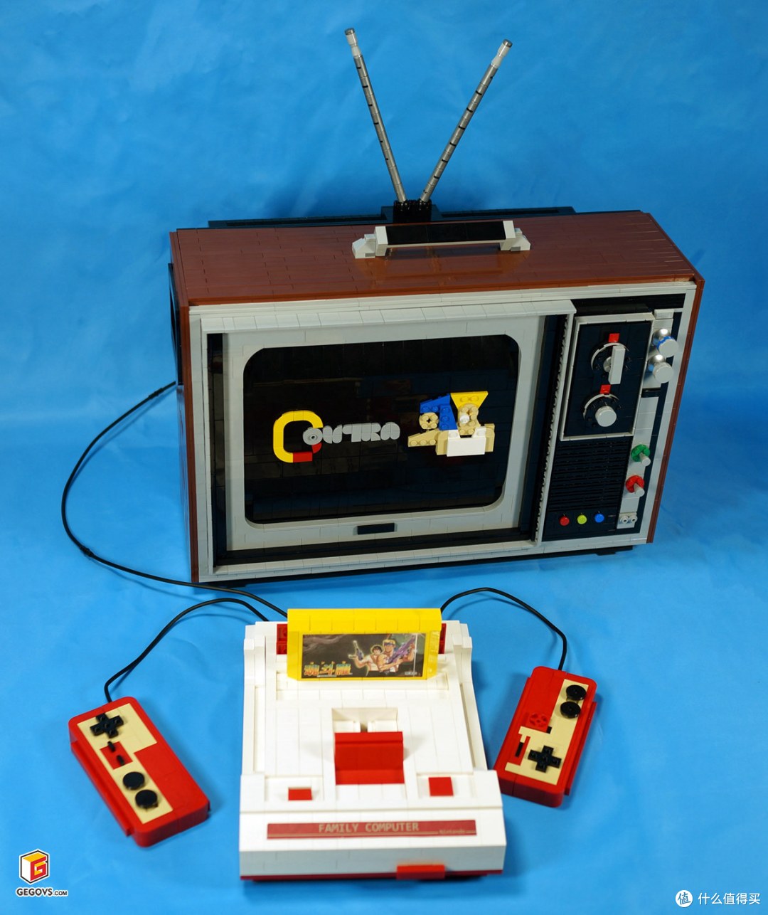 任天堂红白机&复古彩色电视机 乐高版
