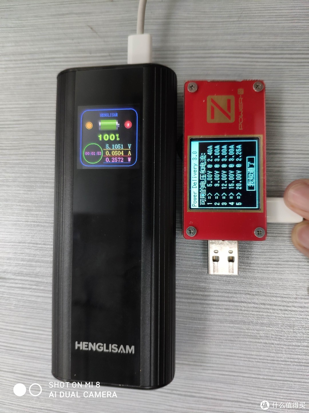 HENGLISAM 45W PD双向快充 1A1C 10000MAH移动电源