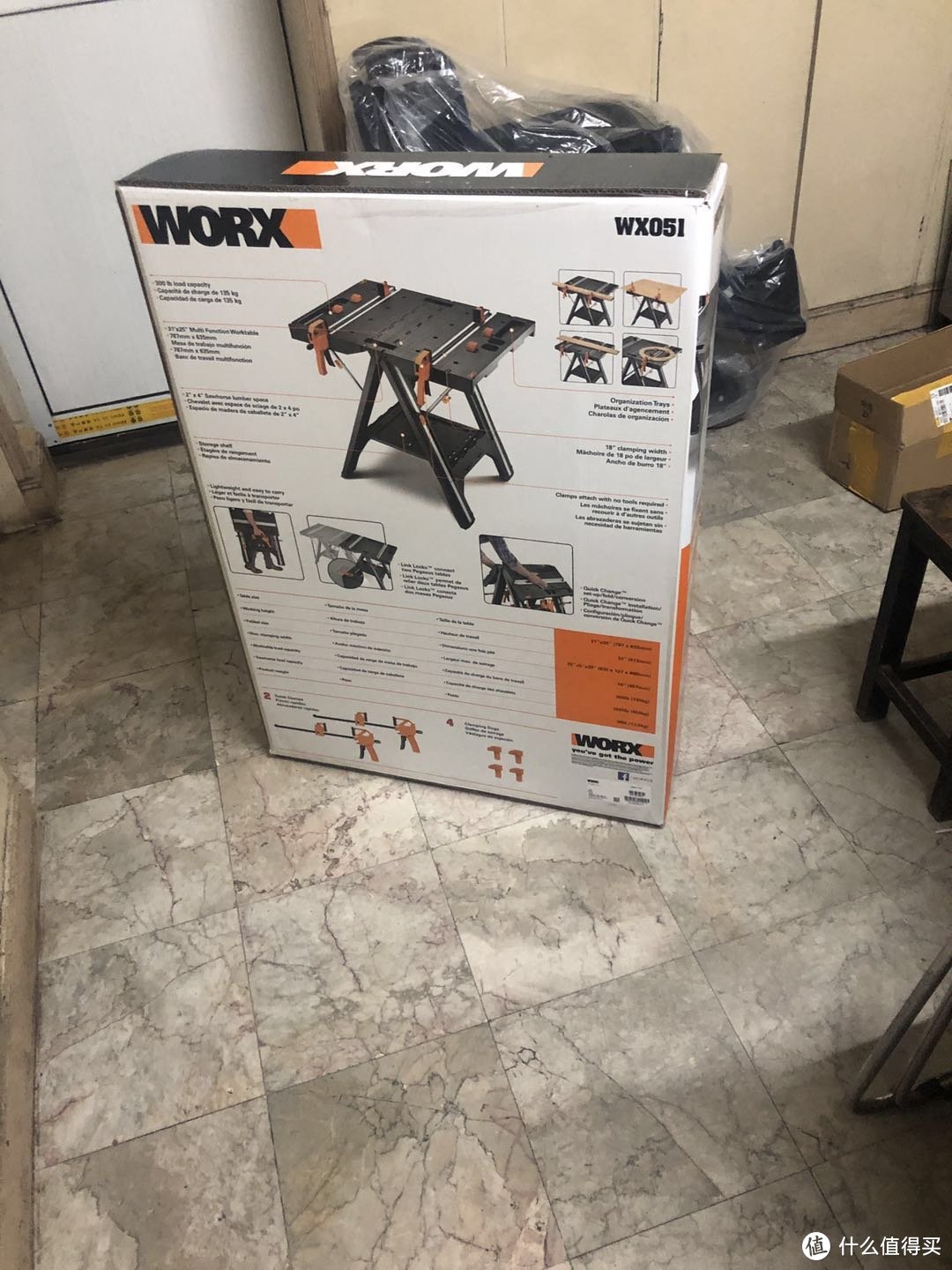 worx wx051 威克士多功能工作工具台 木工桌开箱测评