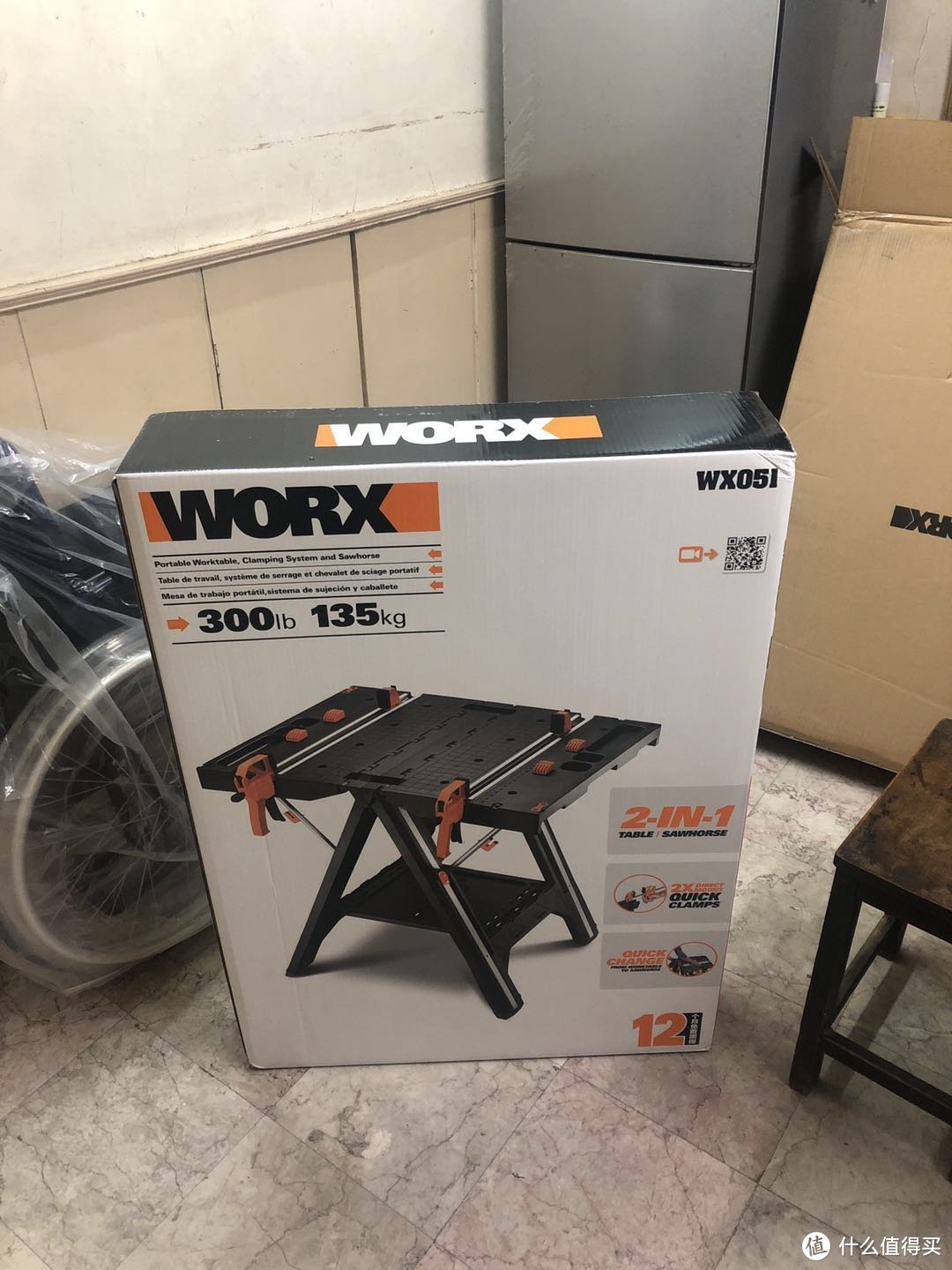 worx wx051 威克士多功能工作工具台 木工桌开箱测评