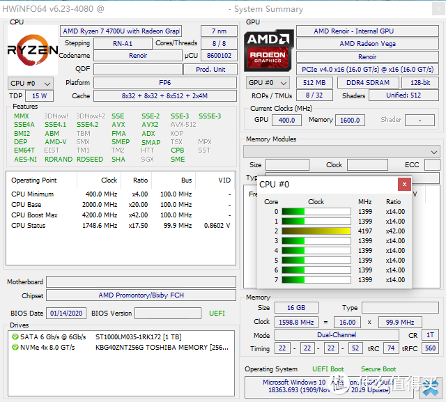 【点评】AMD锐龙4000系列测试&分析