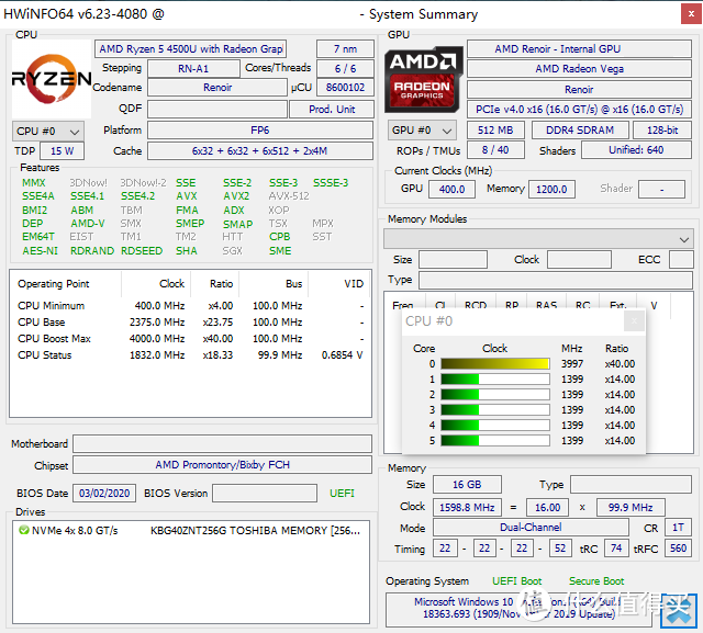 【点评】AMD锐龙4000系列测试&分析