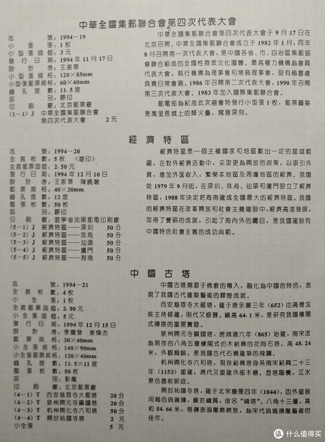 我的邮票收藏 篇四 1994年年册