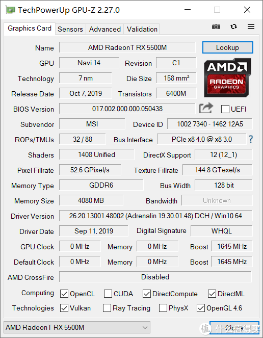 GPU-Z信息