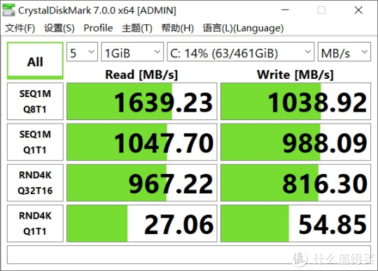 CrystalDiskMark测试