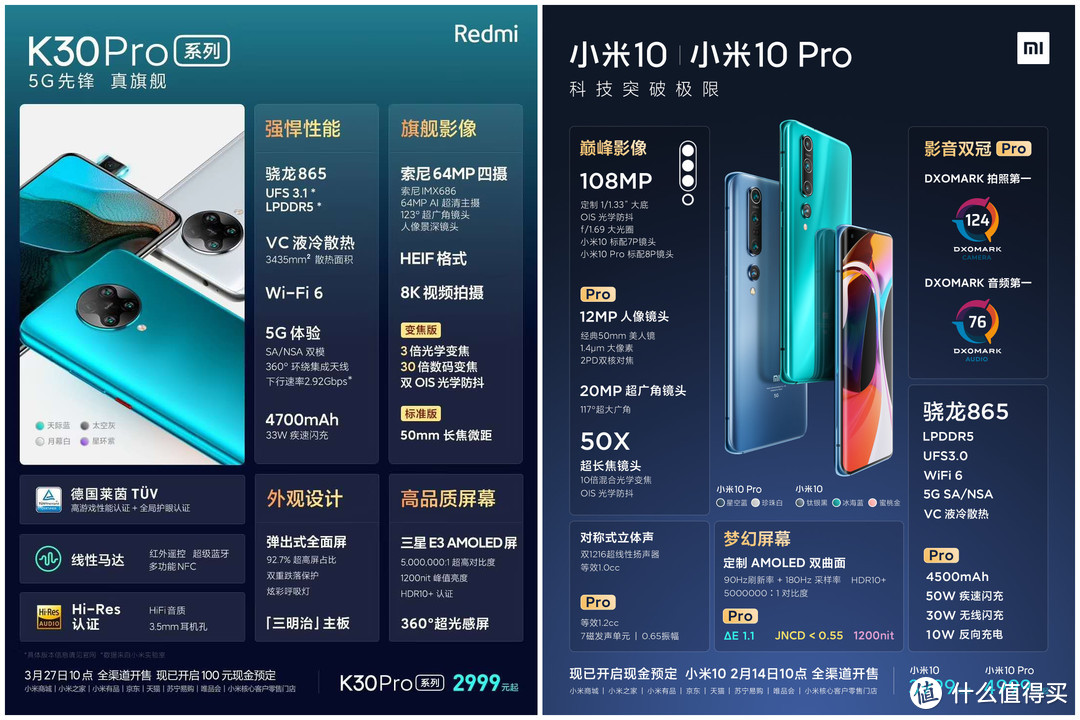 Redmi K30 Pro与小米10 Pro的同与不同