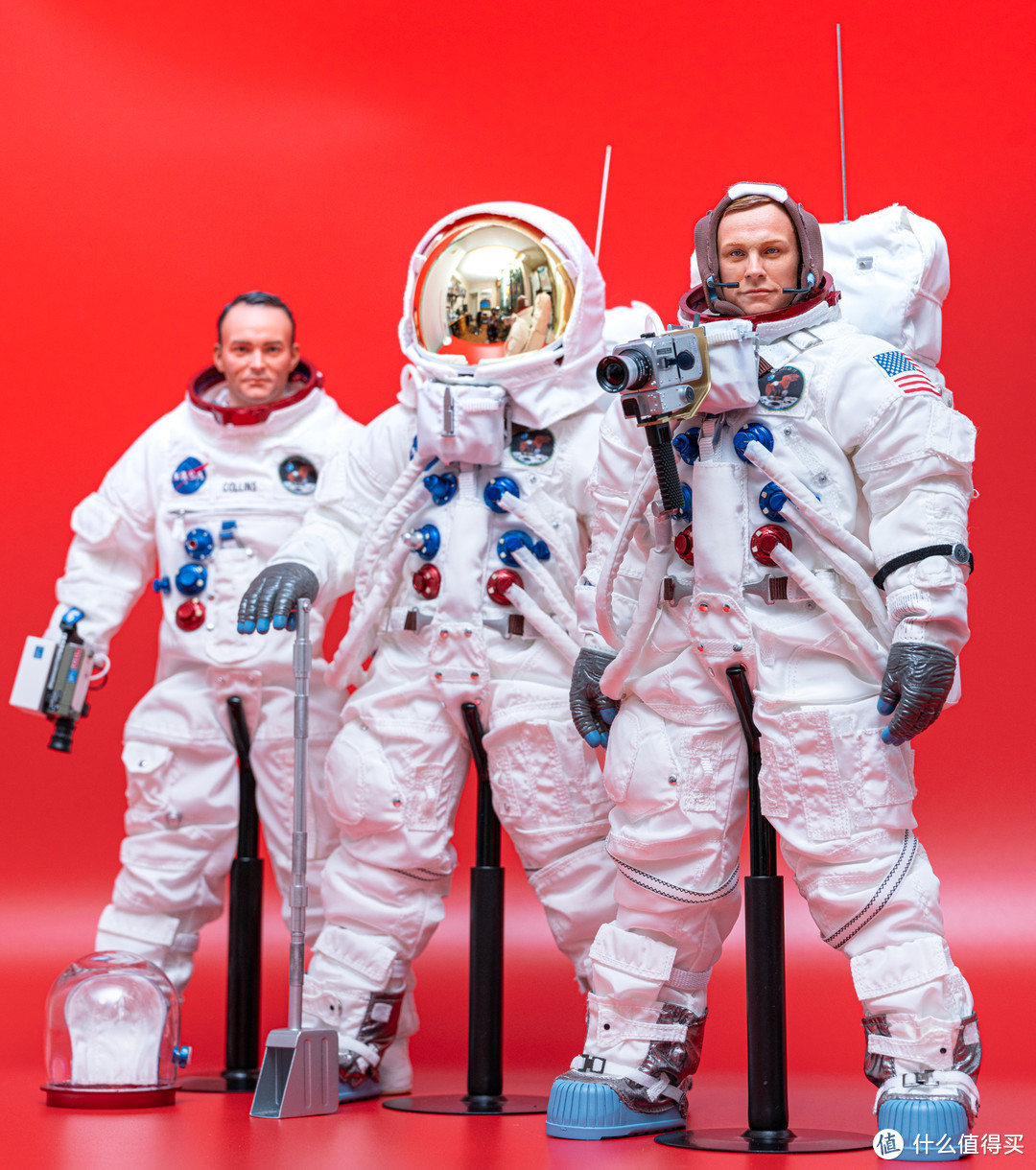 DID 1/6比例，阿波罗11号登月任务宇航成员组可动人偶