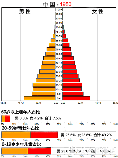 中国人口年龄段分布图图片