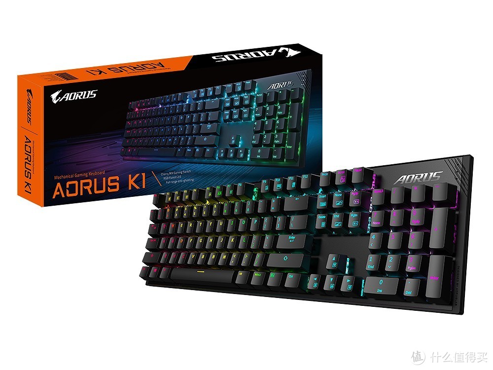 搭Cheery MX线性红轴、支持RGB同步：技嘉发布 AORUS K1 机械游戏键盘