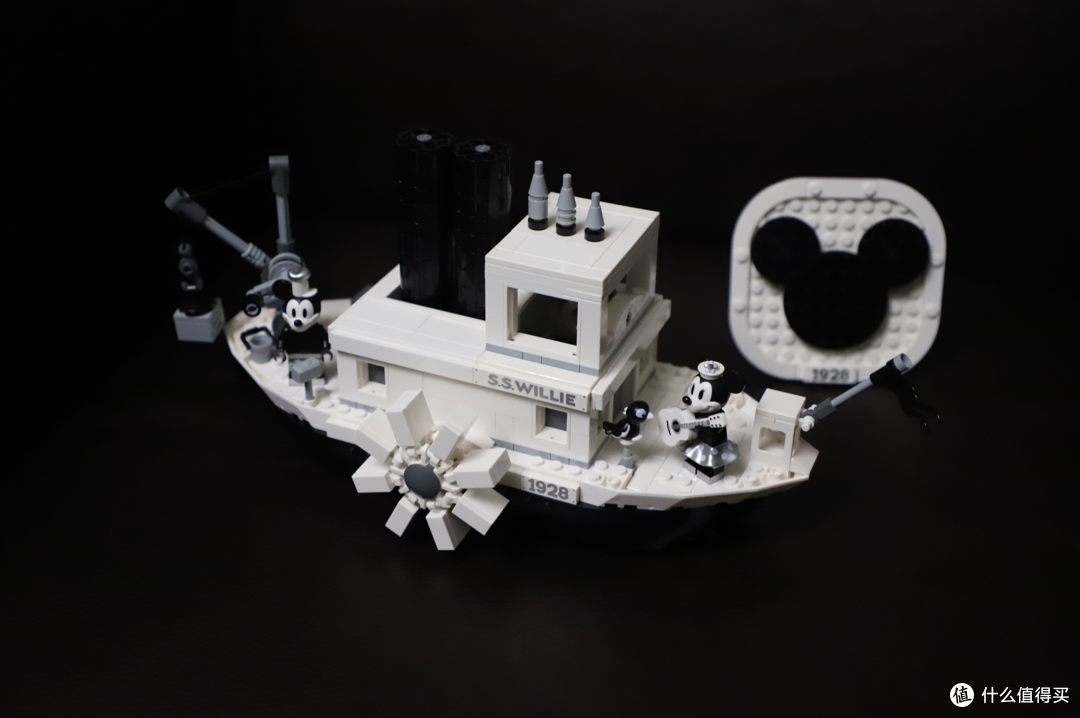 梦の玩具篇十八 Lego 21317 Ideas 米老鼠90周年黑白灰威利号汽船 拼插积木 什么值得买