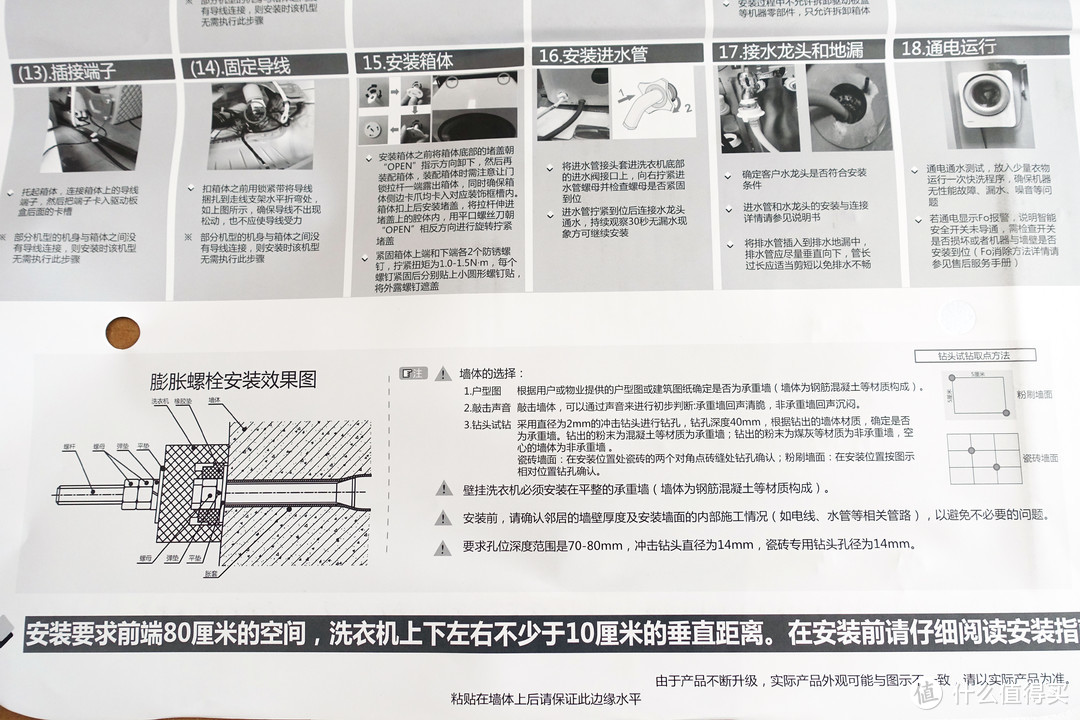 八千字的深度评测告诉你 海尔防跌落壁挂洗衣机值不值得入手 结尾老婆真人出镜哦