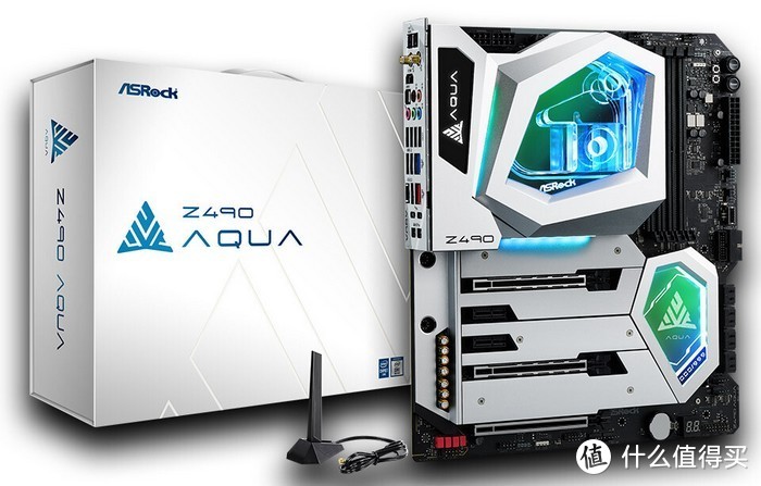 OLED屏显还有万兆LAN：华擎发布发烧级 Z490 AQUA 主板