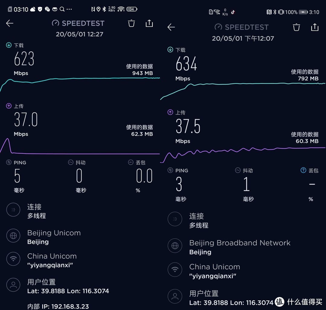 左为iQOO Neo 3 右为华为P40