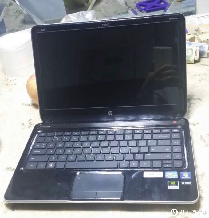ni惠普dv4笔记本电脑，清灰修复，安装系统
