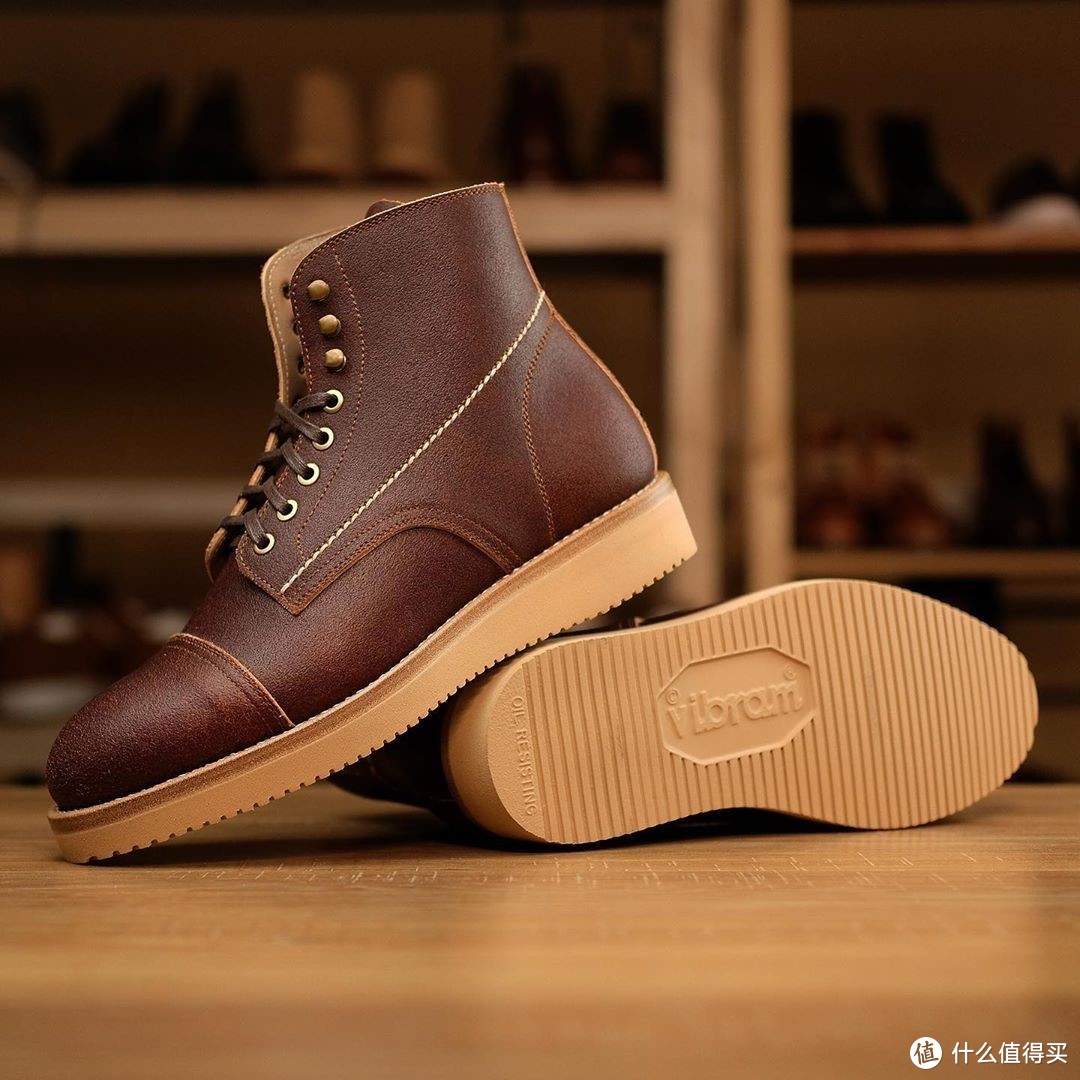 WARHORSE BOOTS - HORWEEN WAXED FLESH BROWN