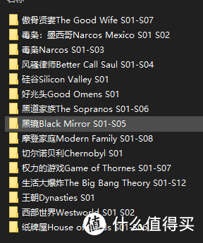 每一个剧放在一个新建并按规则命名的文件夹下，S01之类的一定要放在英文名后面，很多下载来的文件都是放在中文名之后，会导致无法识别。至于其他写法比如文件夹名中带空格，带点，等等，懒得折腾了应该没影响，实在找不到原因时可以去掉试试