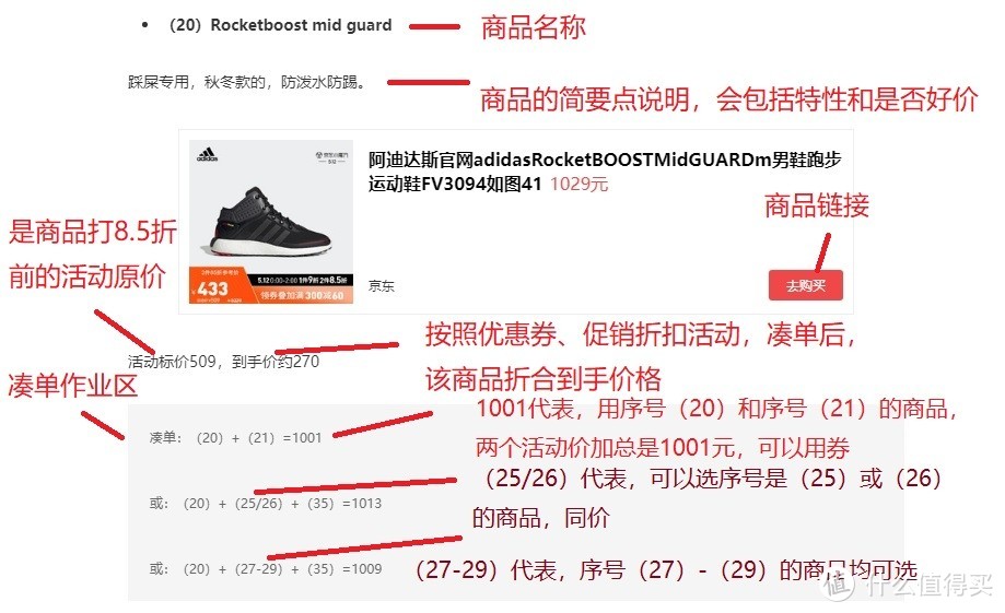 京东5月12日Adidas抄作业，43件商品，多种凑单方案奉送，临近618的抉择