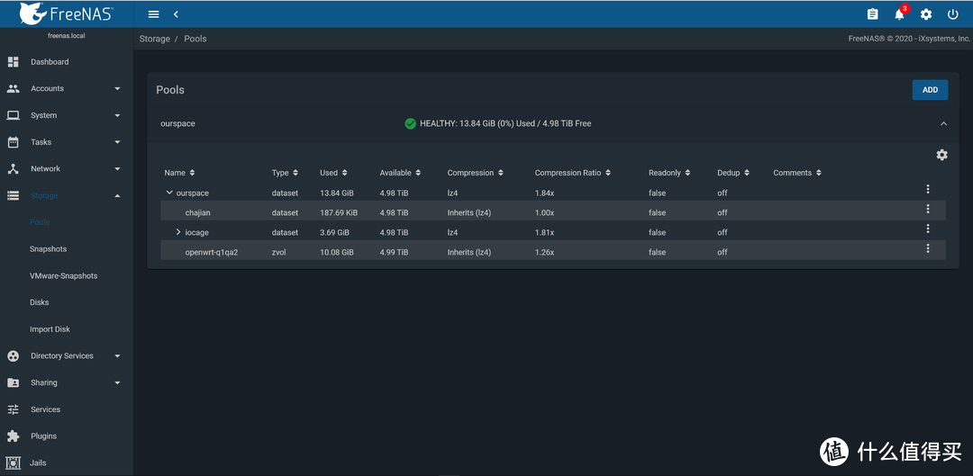 存储服务器（FreeNAS）安装日记及使用说明