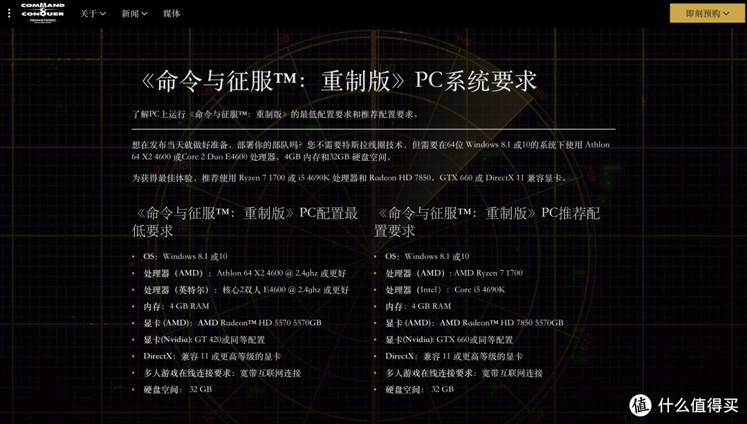 喜迎4K分辨率《红警》——2020年5月游戏PC装机配置推荐