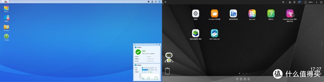 左：群晖，右：威联通