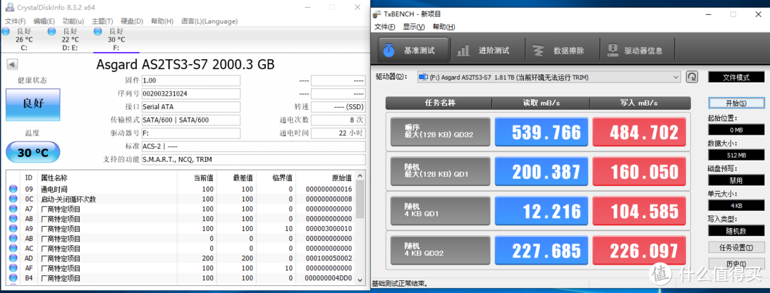 5毛1G的车稳不稳？阿斯加特2T固态硬盘拆解小测