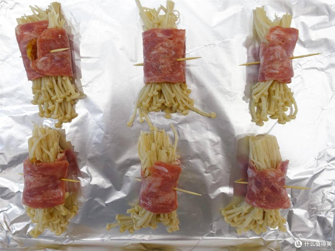 蒸烤箱+培根能玩出什么花样？吃播现场直播烤花式培根卷