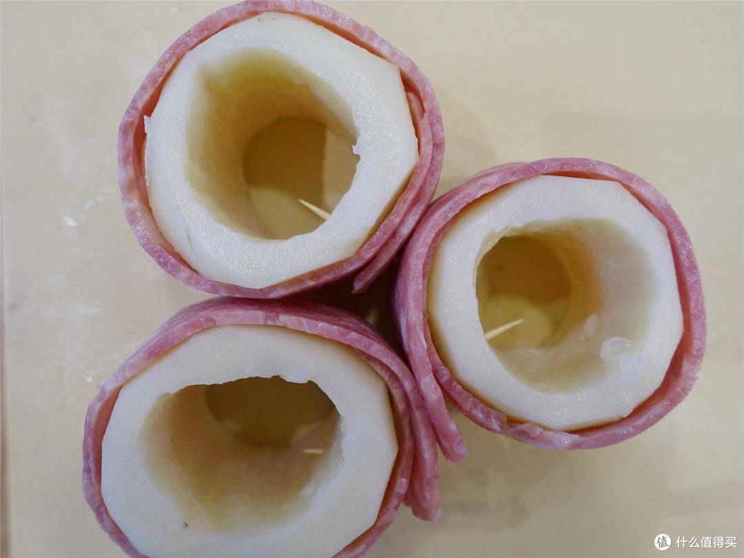 蒸烤箱+培根能玩出什么花样？吃播现场直播烤花式培根卷