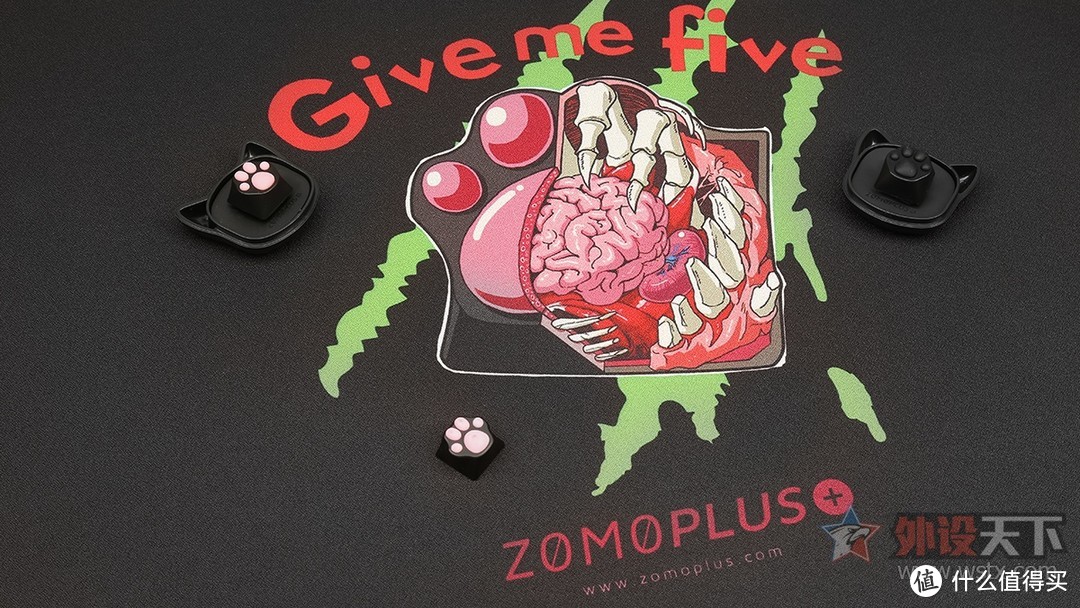 ZOMOPLUS 猫爪主题鼠标垫评测：原创图案设计